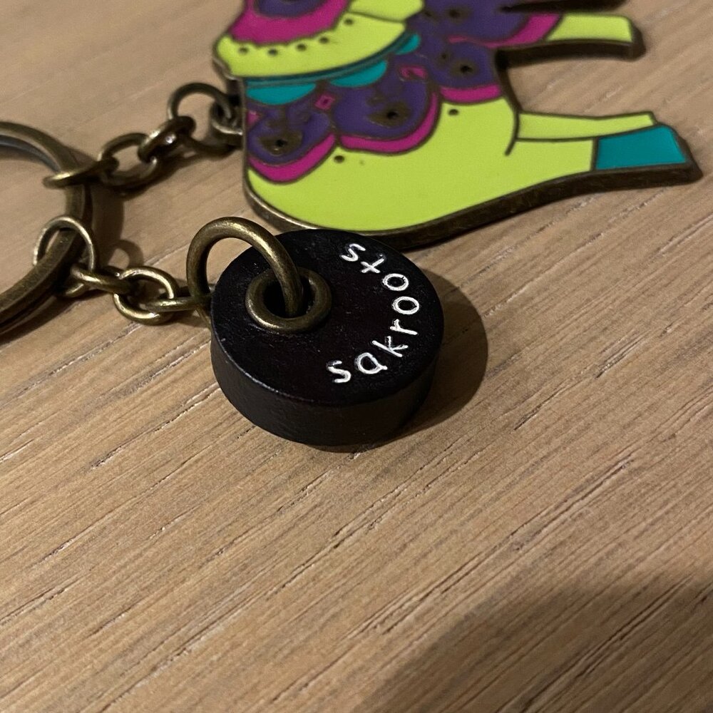 SKAROOTS Enamel Elephat Keychain Fob Purse Charm - Picture 7 of 10